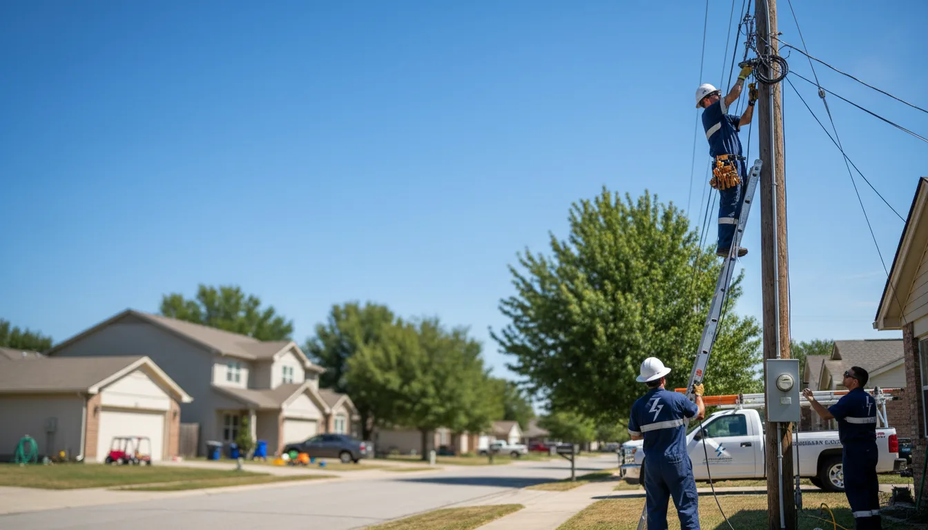 Residential electrician providing installation services in Blue Mound, KS